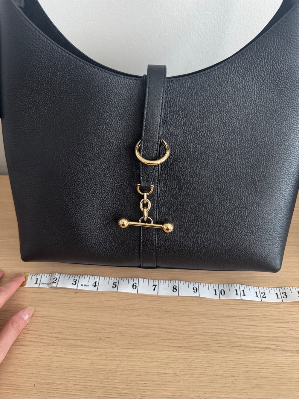 Strathberry Kite Hobo black with gold hardware - Picture 8 of 13